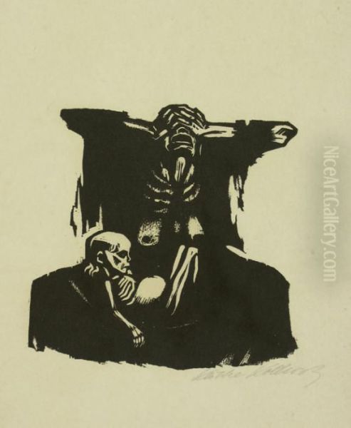 Hunger Oil Painting by Kathe Kollwitz