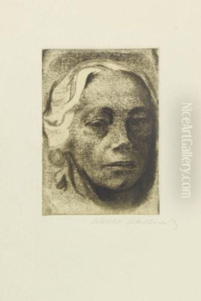 Selbstbildnis Oil Painting by Kathe Kollwitz