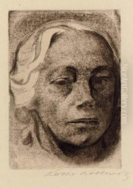 Selbstbildnis Oil Painting by Kathe Kollwitz