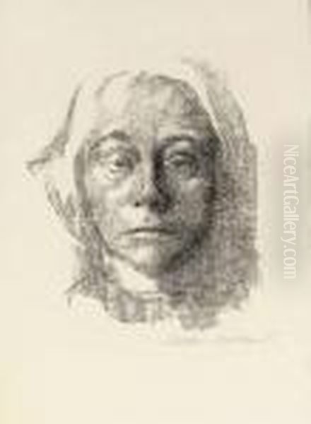 Self-portrait Oil Painting by Kathe Kollwitz