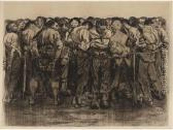 Die Gefangenen, From Bauernkrieg Oil Painting by Kathe Kollwitz