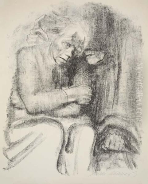 Abschied Und Tod Oil Painting by Kathe Kollwitz