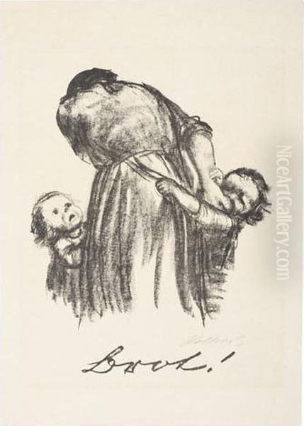 Untitled Oil Painting by Kathe Kollwitz