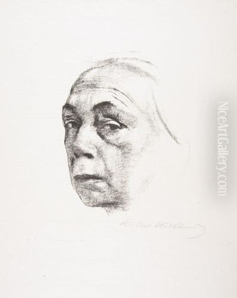 Untitled Oil Painting by Kathe Kollwitz