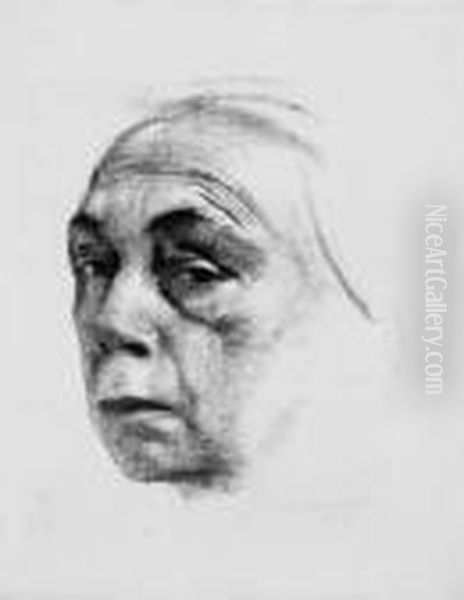 Selbstbildnis Oil Painting by Kathe Kollwitz