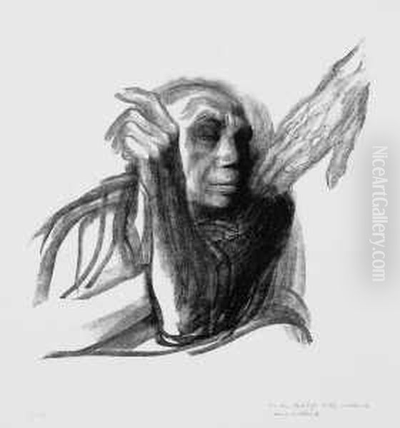 Ruf Des Todes Oil Painting by Kathe Kollwitz