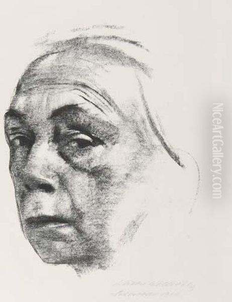 Selbstbildnis Oil Painting by Kathe Kollwitz