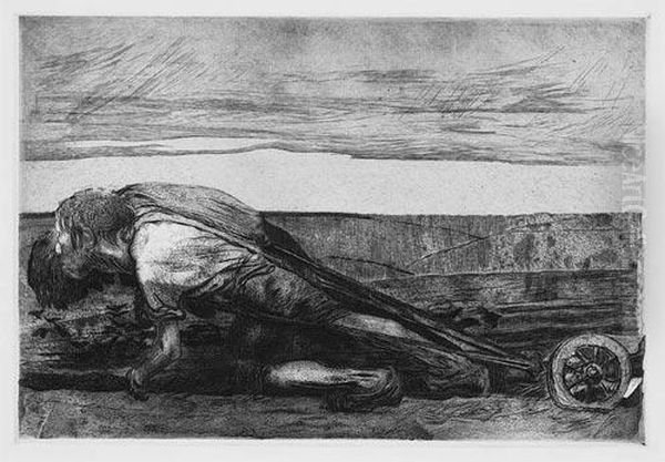 Two Etchings.
Inspiration Oil Painting by Kathe Kollwitz