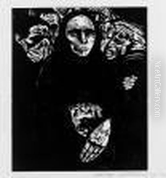 Das Volk, Plate Vii From Krieg Oil Painting by Kathe Kollwitz