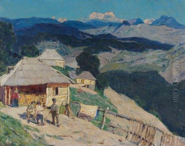 Paysage Du Caucase Oil Painting by Konstantin Alexeievitch Korovin