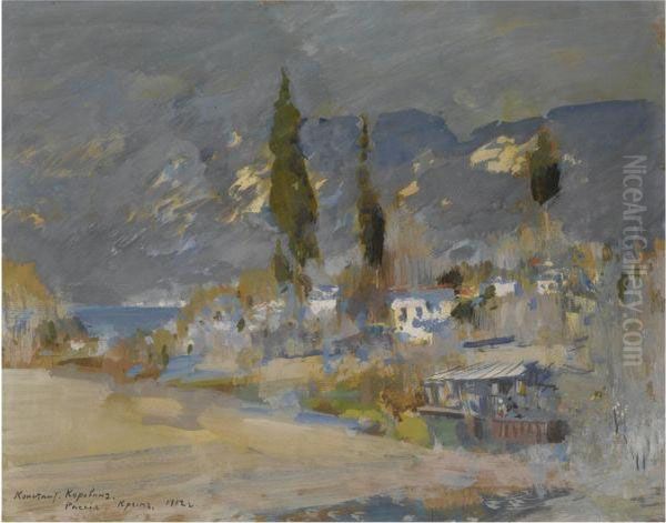 Crimean Landscape Oil Painting by Konstantin Alexeievitch Korovin