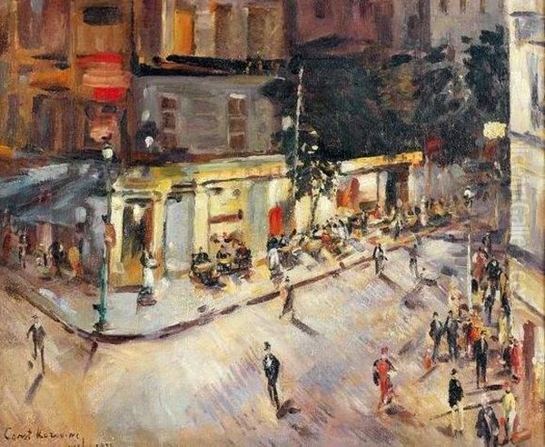 Vichy Oil Painting by Konstantin Alexeievitch Korovin