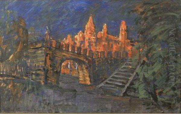 Ville Imaginaire Oil Painting by Konstantin Alexeievitch Korovin