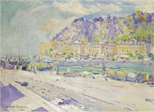 The South Of France Oil Painting by Konstantin Alexeievitch Korovin