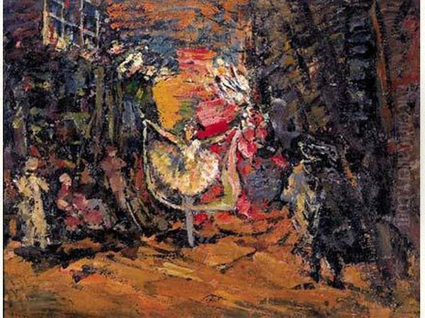 Stage Design For Don Quixote Oil Painting by Konstantin Alexeievitch Korovin