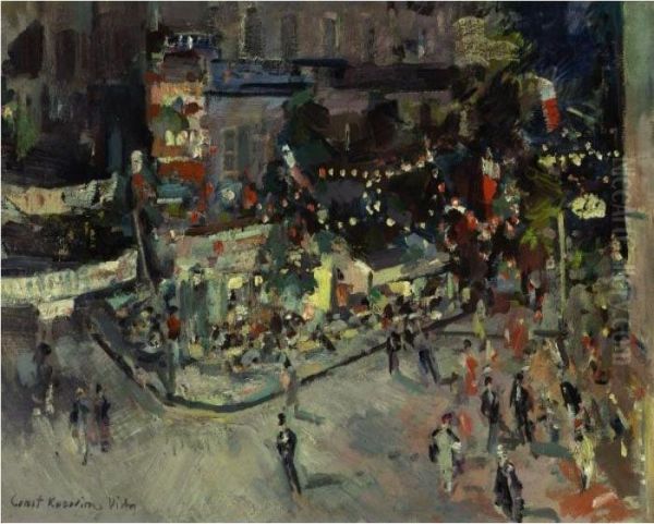 Vichy, France Oil Painting by Konstantin Alexeievitch Korovin