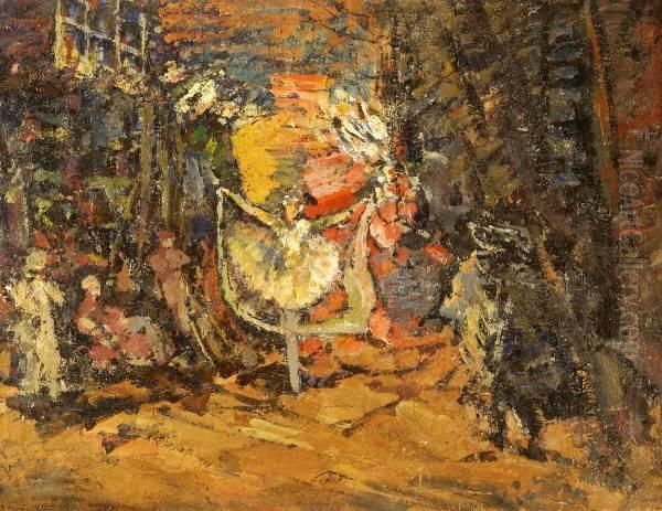 Stage Design For Don Quixote Oil Painting by Konstantin Alexeievitch Korovin