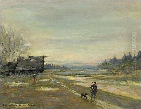 Russia Oil Painting by Konstantin Alexeievitch Korovin