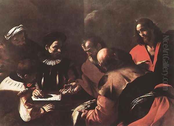 Tribute Money c. 1640 Oil Painting by Mattia Preti