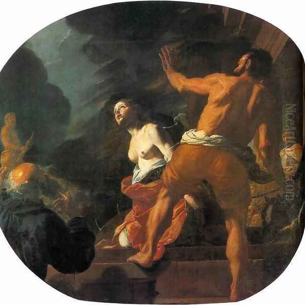 Beheading of St. Catherine Oil Painting by Mattia Preti