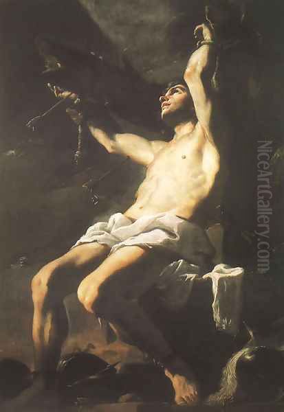 St. Sebastian (San Sebastiano) 1660 Oil Painting by Mattia Preti