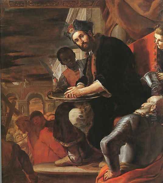 Pilate Washing his Hands 1663 Oil Painting by Mattia Preti