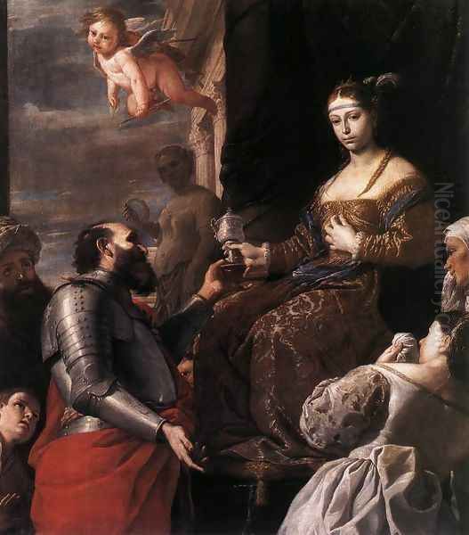 Sophonisba Receiving the Goblet c. 1670 Oil Painting by Mattia Preti