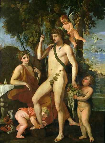 Bacchus, Dionysus Oil Painting by Nicolas Poussin