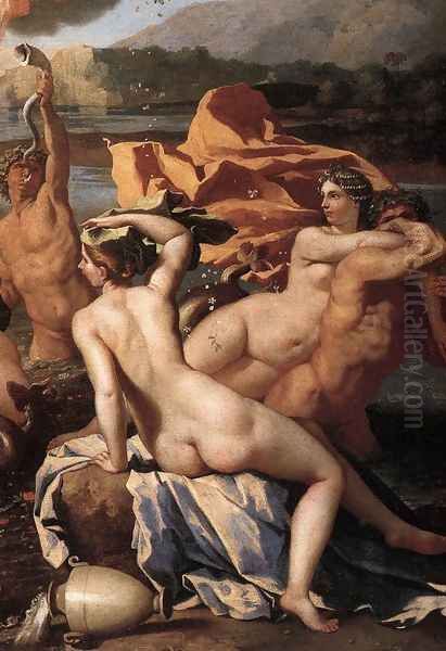 The Triumph of Neptune (detail-2) 1634 Oil Painting by Nicolas Poussin