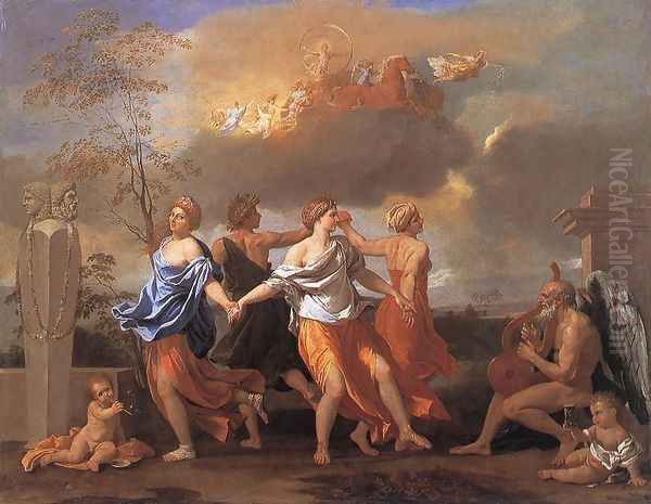 Dance to the Music of Time c. 1638 Oil Painting by Nicolas Poussin