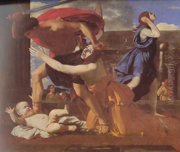 The Massacre of the Innocents Oil Painting by Nicolas Poussin