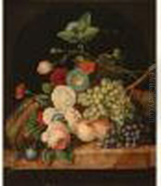 Nature Morte Oil Painting by Cornelius Krieghoff