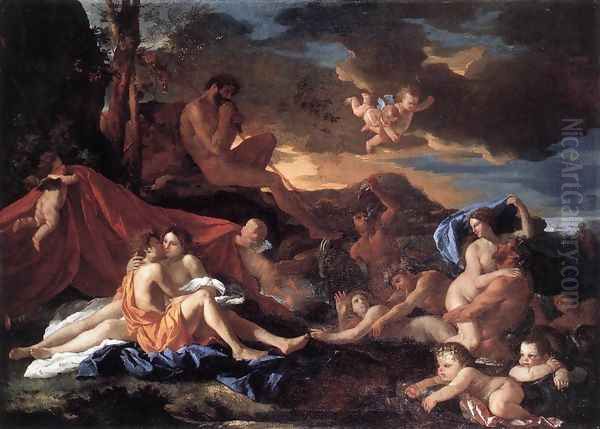 Acis and Galatea c. 1630 Oil Painting by Nicolas Poussin