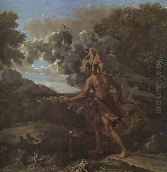 Blind Orion Searching for the Rising Sun 1658 Oil Painting by Nicolas Poussin