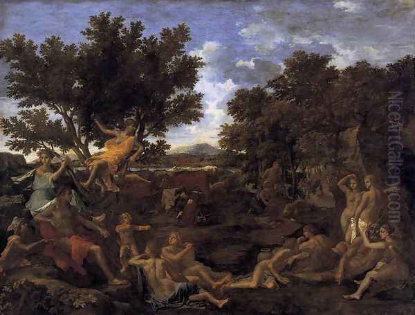 Apollo and Daphne 1664 Oil Painting by Nicolas Poussin