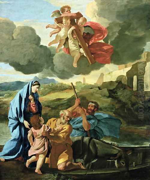 The Return of the Holy Family from Egypt Oil Painting by Nicolas Poussin