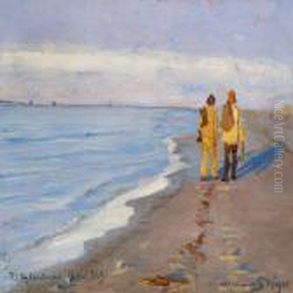 Med Hjertelig Lykonskning Oil Painting by Peder Severin Kroyer