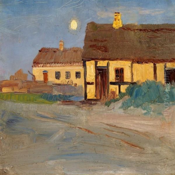 Christoffer's House In Skagen Oil Painting by Peder Severin Kroyer