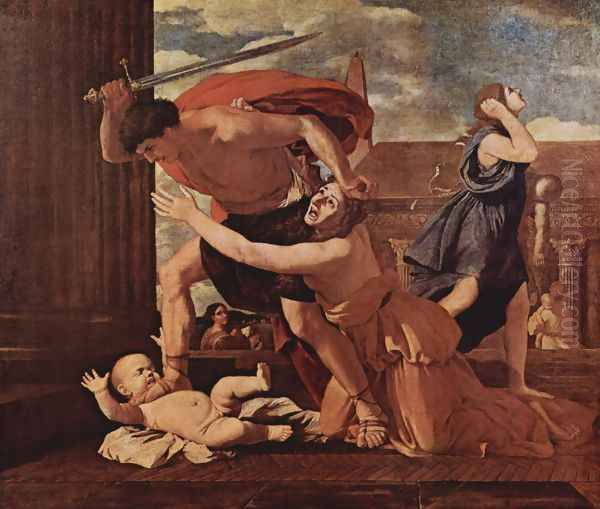 Bethlehemitischer child murder Oil Painting by Nicolas Poussin