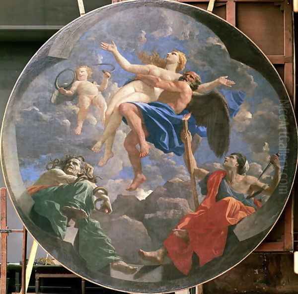 Truth Stolen Away by Time Beyond the Reach of Envy and Discord, 1641 Oil Painting by Nicolas Poussin