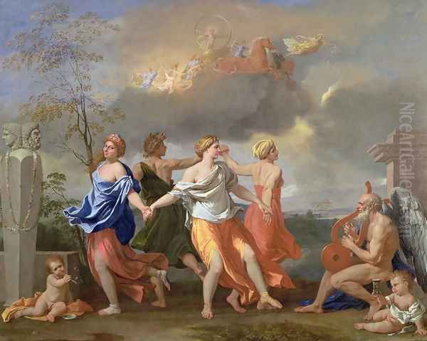 A Dance to the Music of Time, c.1634-36 Oil Painting by Nicolas Poussin