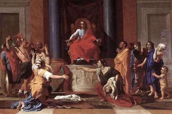 The Judgment of Solomon 1649 Oil Painting by Nicolas Poussin