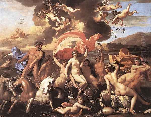 The Triumph of Neptune 1634 Oil Painting by Nicolas Poussin