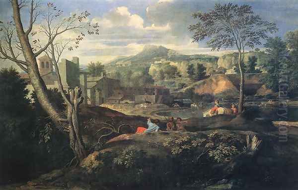 Ideal Landscape 1645-50 Oil Painting by Nicolas Poussin