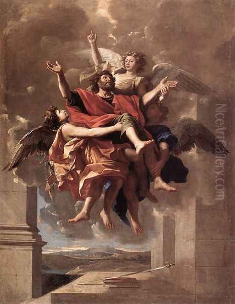 The Ecstasy of St Paul 1649-50 Oil Painting by Nicolas Poussin