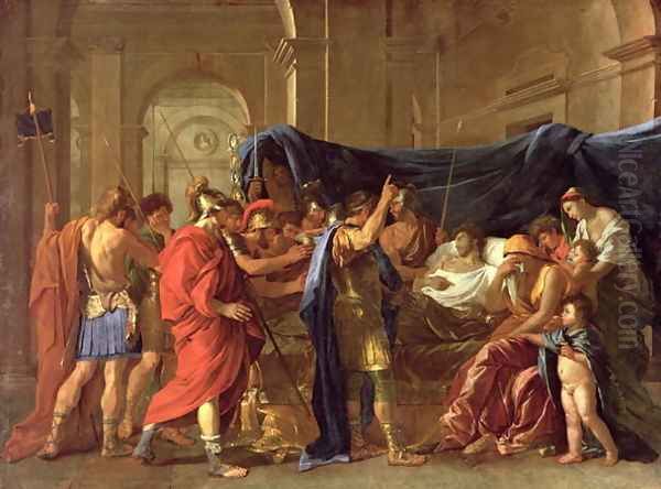 The Death of Germanicus, 1627 Oil Painting by Nicolas Poussin