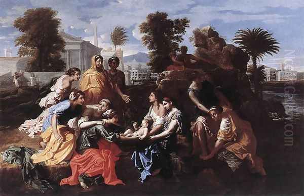 The Finding of Moses 1651 Oil Painting by Nicolas Poussin