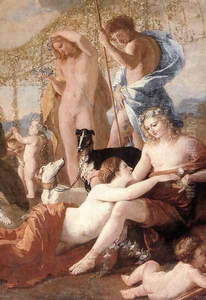 The Empire of Flora (detail-2) 1631 Oil Painting by Nicolas Poussin