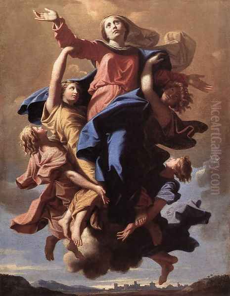 The Assumption of the Virgin 1650 Oil Painting by Nicolas Poussin