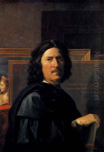 Self-Portrait 1650 Oil Painting by Nicolas Poussin